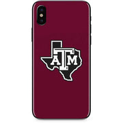 Texas A&M University Black Logo iPhone XS Max Skin