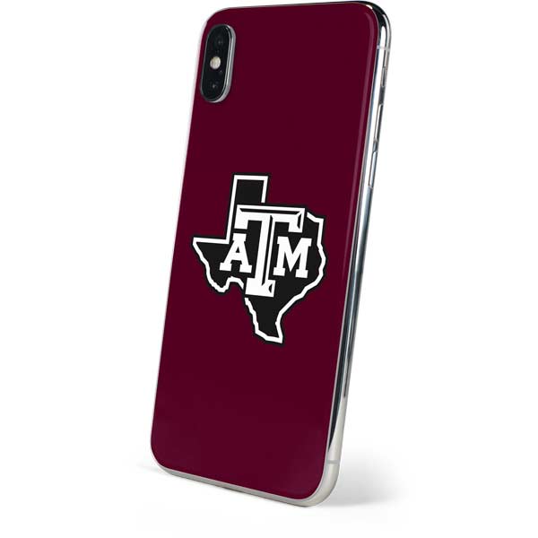 Texas A&M University Black Logo iPhone XS Skin