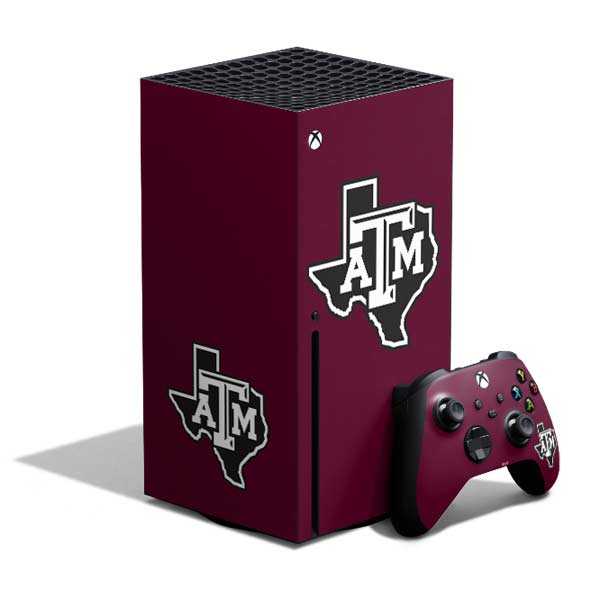 Texas A&M University Black Logo Xbox Series X Bundle Skin