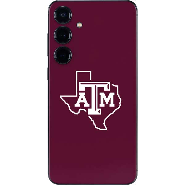 Texas A&M University Black Logo Galaxy S25 Plus Skin