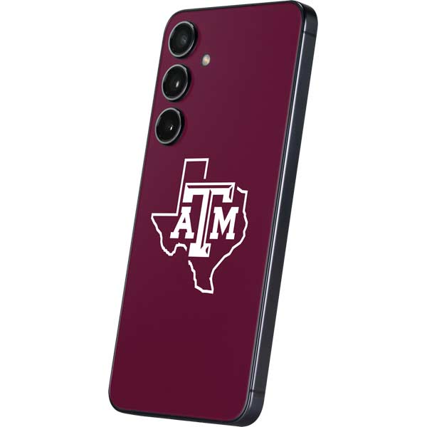 Texas A&M University Black Logo Galaxy S25 Plus Skin