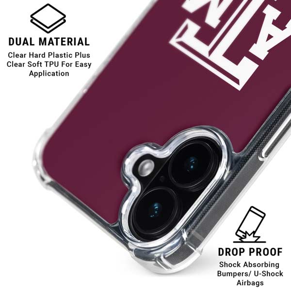 Texas A&M University TAM iPhone 17 Clear Case