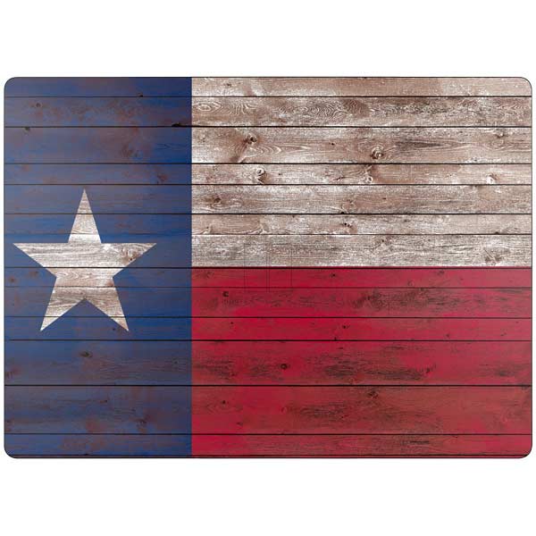 Texas Flag Dark Wood Surface Laptop 7 15in Skin