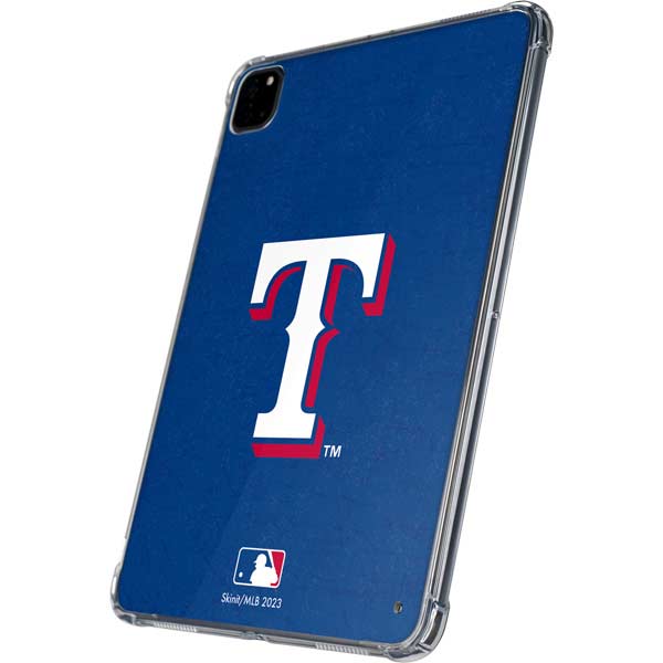 MLB Texas Rangers - Solid Distressed iPad Pro 11in (2024) Clear Case