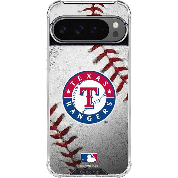 MLB Texas Rangers Game Ball Google Pixel 10 Pro Clear Case