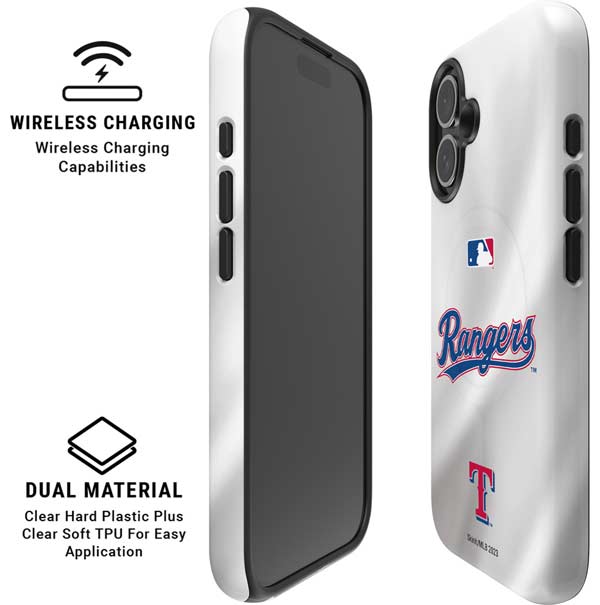 MLB Texas Rangers Home Jersey iPhone 16 Magsafe Impact Case