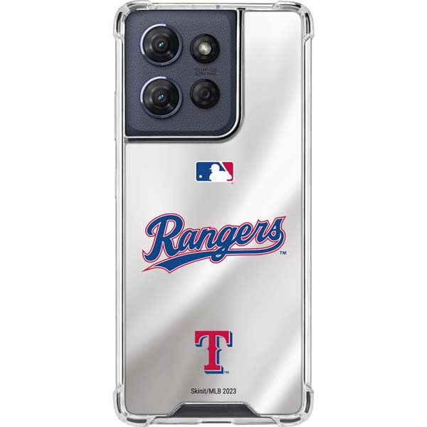 MLB Texas Rangers Home Jersey Moto G 5G (2025) Clear Case