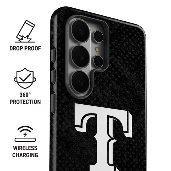 MLB Texas Rangers Jays Dark Wash Galaxy S26 Ultra Impact Case