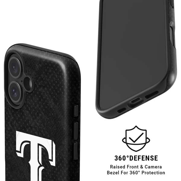 MLB Texas Rangers Jays Dark Wash iPhone 16 Magsafe Impact Case
