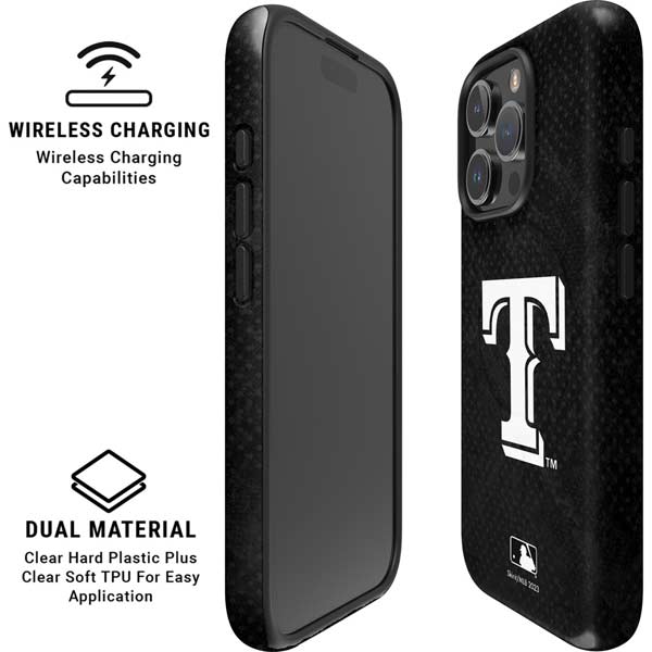 MLB Texas Rangers Jays Dark Wash iPhone 16 Pro Max Magsafe Impact Case
