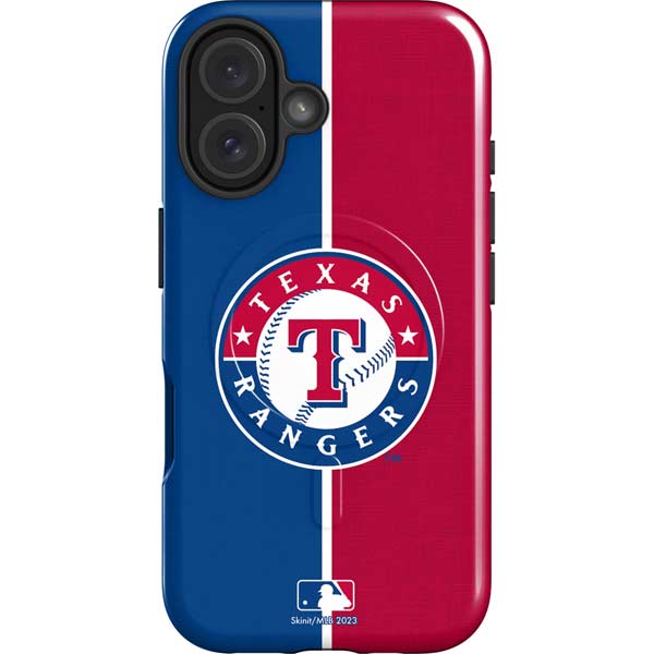 MLB Texas Rangers Split iPhone 16 Magsafe Impact Case