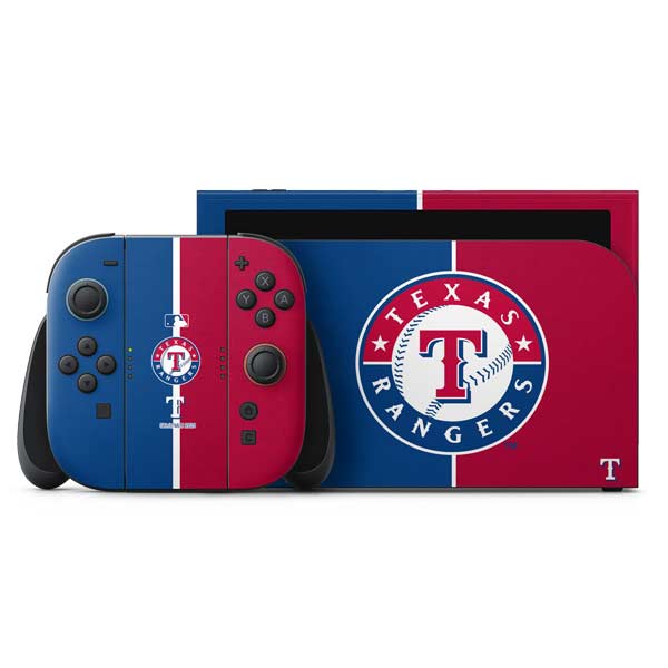 MLB Texas Rangers Split Nintendo Switch 2 (2025) with Joy-Con Skin