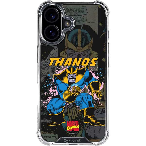 Marvel Classic Comics Thanos iPhone 16 Plus Clear Case Marvel Classic Comics Thanos iPhone 16 Plus Clear Case