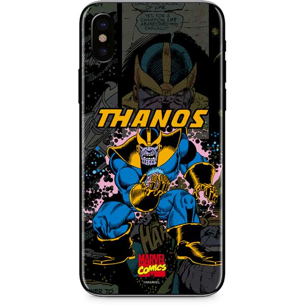 Marvel Classic Comics Thanos iPhone XS Skin