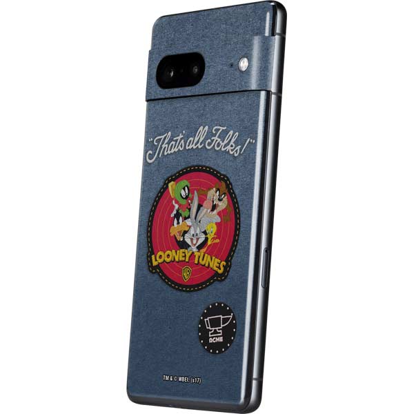 Looney Tunes Thats All Folks Patch Pixel Skins