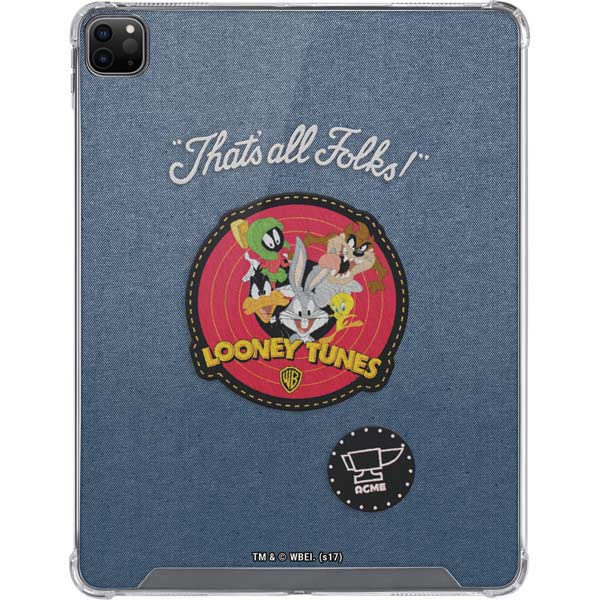 Looney Tunes Thats All Folks Patch iPad Cases