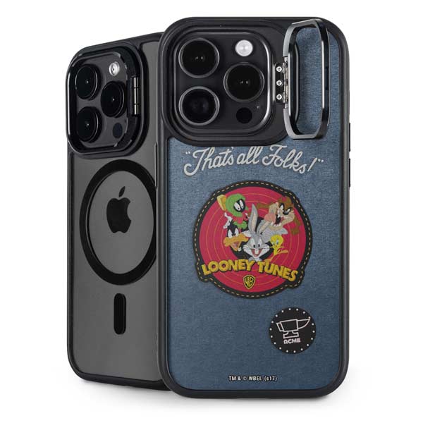 Looney Tunes Thats All Folks Patch iPhone Cases