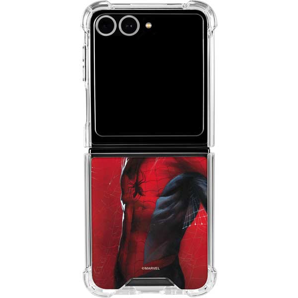 Marvel Spiderman The Amazing Spiderman Galaxy Z Flip7 Clear Case
