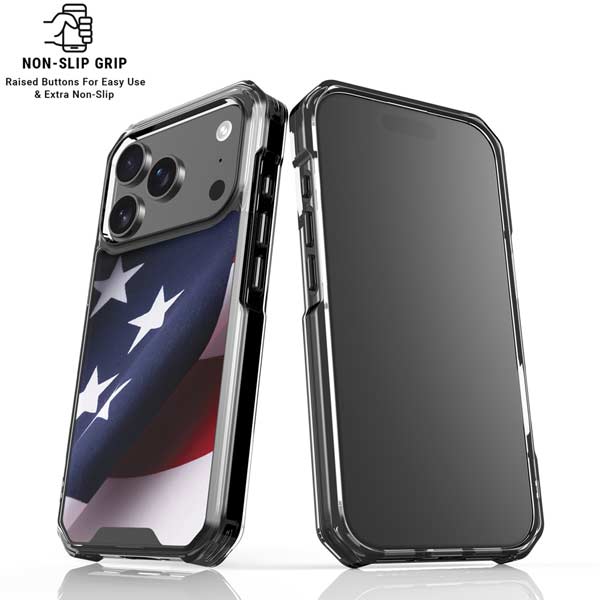 The American Flag iPhone 17 Pro Clear Case