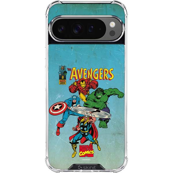Marvel Classic Comics The Avengers Google Pixel 10 Pro XL Clear Case