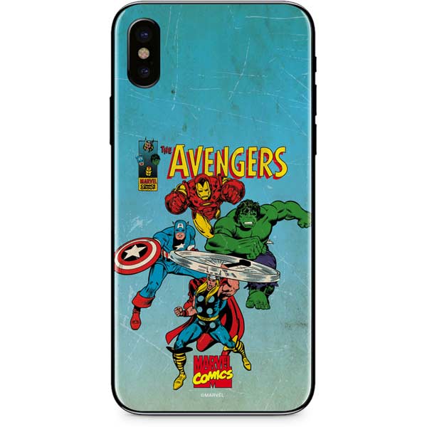 Marvel Classic Comics The Avengers iPhone XS Skin