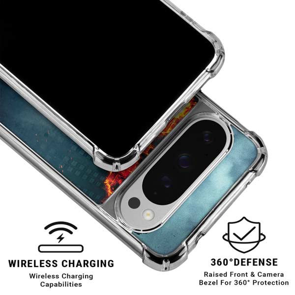 The Dark Knight Movie Poster Google Pixel 10 Pro Clear Case