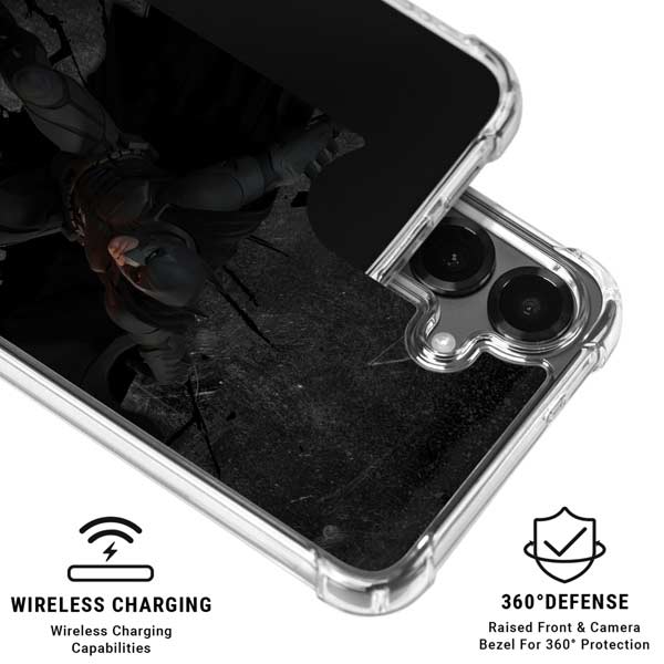 DC Comics The Dark Knight in Action Galaxy S26 Clear Case