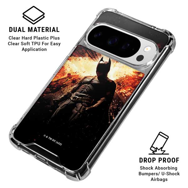 The Dark Knight Rises Movie Poster Google Pixel 10 Pro XL Clear Case