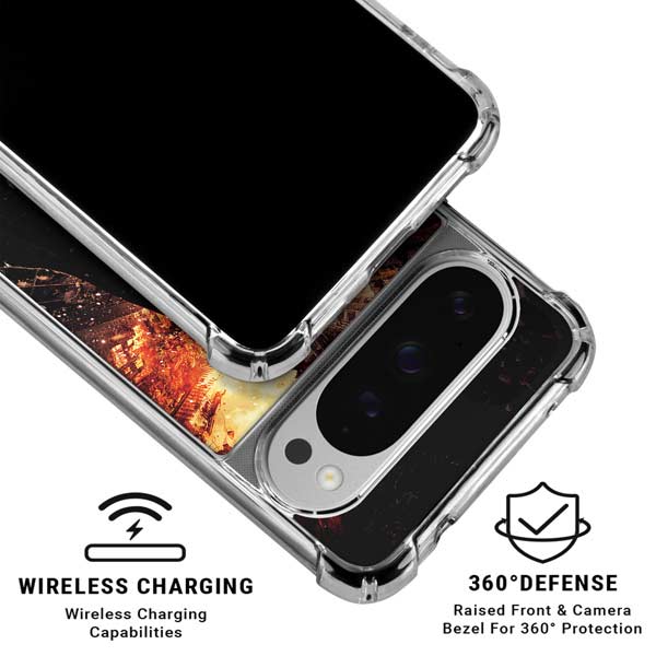 The Dark Knight Rises Movie Poster Google Pixel 10 Pro XL Clear Case