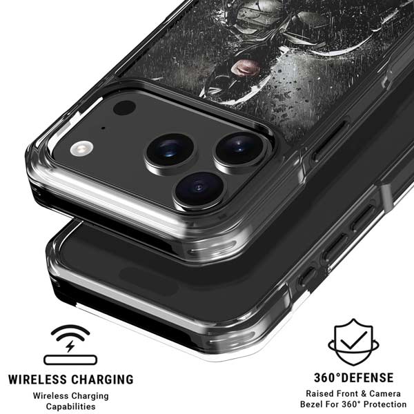 The Dark Knight Rises Batman Poster iPhone 17 Pro Clear Case