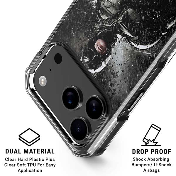 The Dark Knight Rises Batman Poster iPhone 17 Pro Clear Case