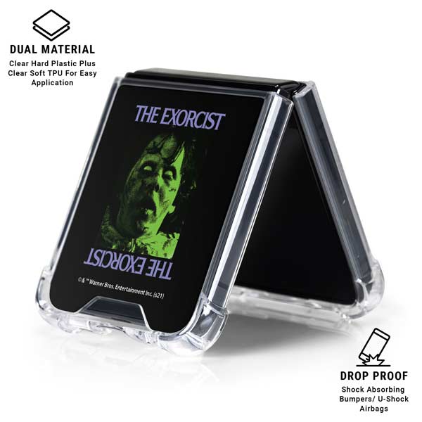 Warner Bros The Exorcist The Exorcist Regan Galaxy Z Flip7 Clear Case