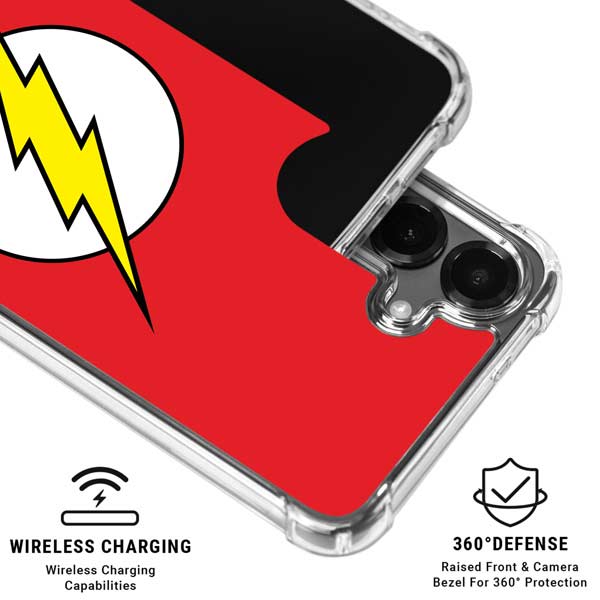 DC Comics The Flash Original Emblem Galaxy S26 Clear Case