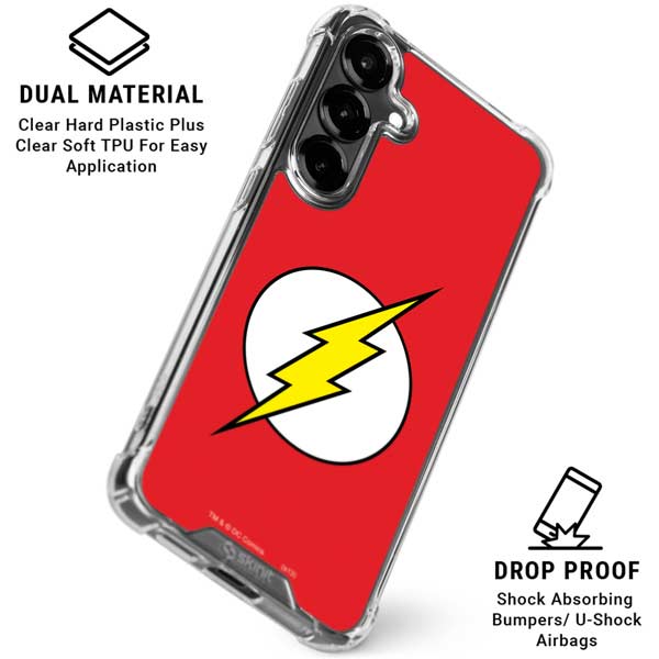 DC Comics The Flash Original Emblem Galaxy S26 Clear Case