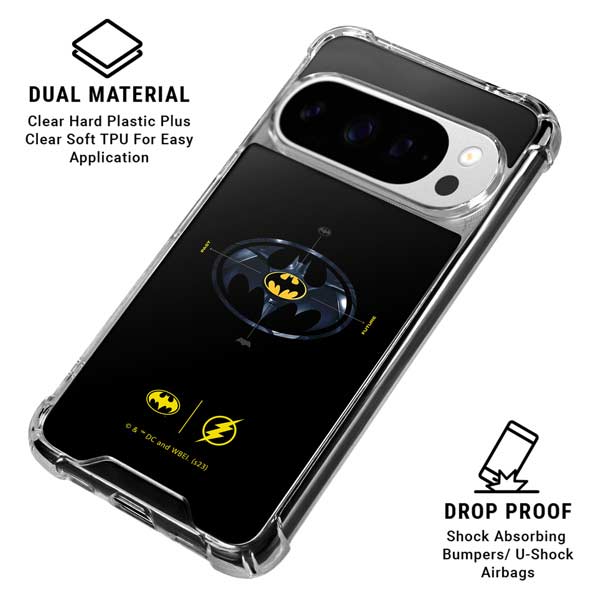 DC Comics The Flash Movie: Batman Multiverse Logos Google Pixel 10 Pro Clear Case
