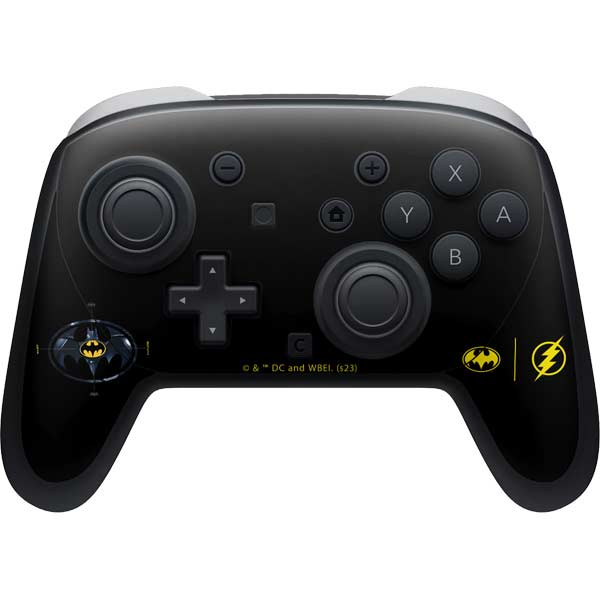 DC Comics The Flash Movie: Batman Multiverse Logos Nintendo Switch 2 (2025) Pro Controller Skin