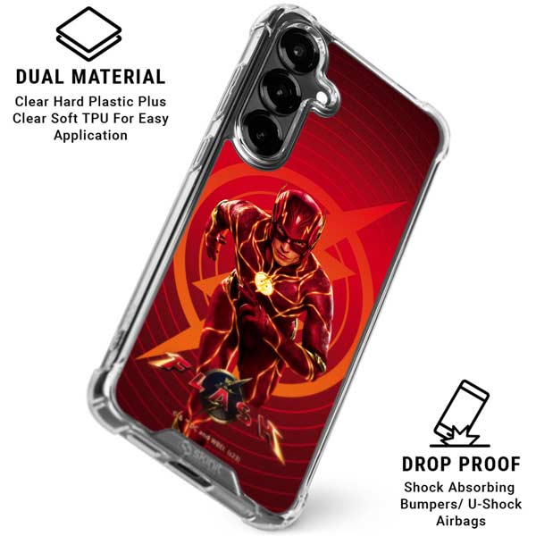 DC Comics The Flash Movie: Flash in Motion Galaxy S26 Clear Case