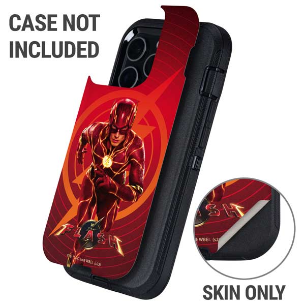 DC Comics The Flash Movie: Flash in Motion Otterbox Defender iPhone Skin
