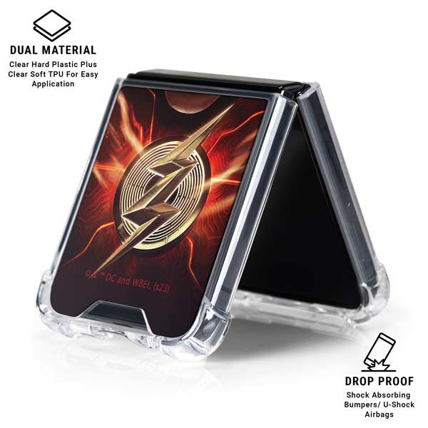 DC Comics The Flash Movie: The Flash Poster Galaxy Z Flip7 Clear Case