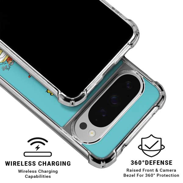 The Flintstones and Rubbles Google Pixel 10 Pro Clear Case