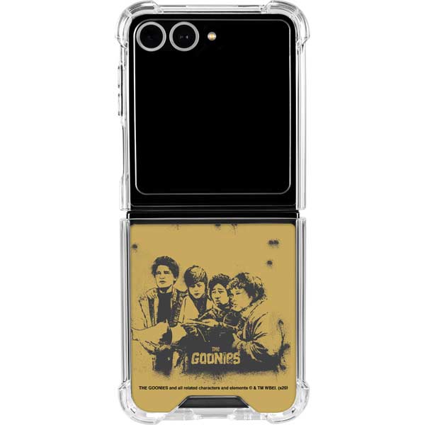 Warner Bros The Goonies (1985) The Goonies Cast Galaxy Z Flip7 Clear Case
