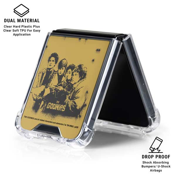 Warner Bros The Goonies (1985) The Goonies Cast Galaxy Z Flip7 Clear Case