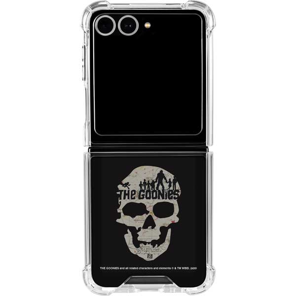 Warner Bros The Goonies (1985) The Goonies Skull Map Galaxy Z Flip7 Clear Case