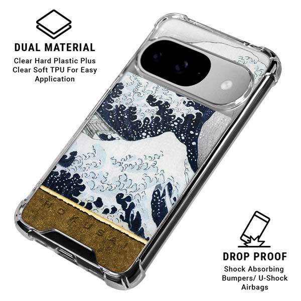 The Great Wave off Kanagawa by Hokusai Google Pixel 10 Clear Case
