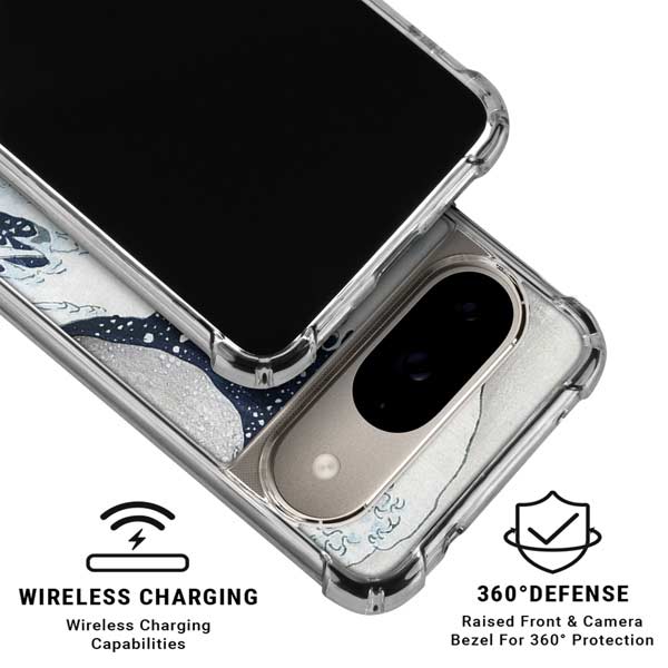 The Great Wave off Kanagawa by Hokusai Google Pixel 10 Clear Case