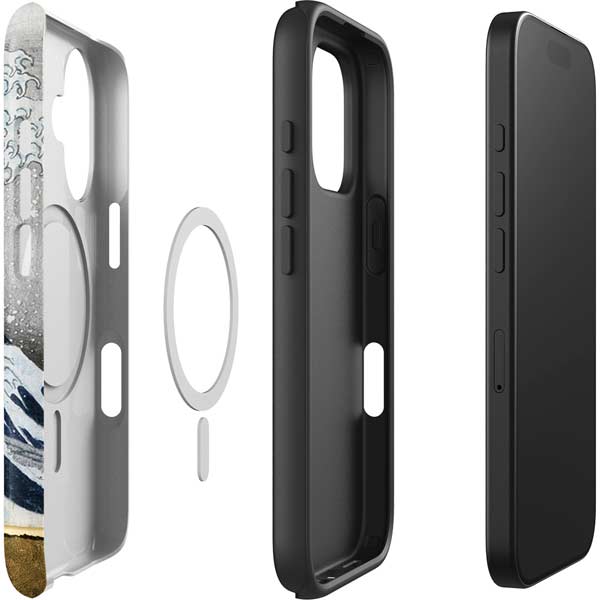The Great Wave off Kanagawa by Hokusai iPhone 16 Plus Magsafe Impact Case