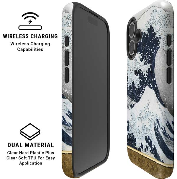 The Great Wave off Kanagawa by Hokusai iPhone 16 Plus Magsafe Impact Case