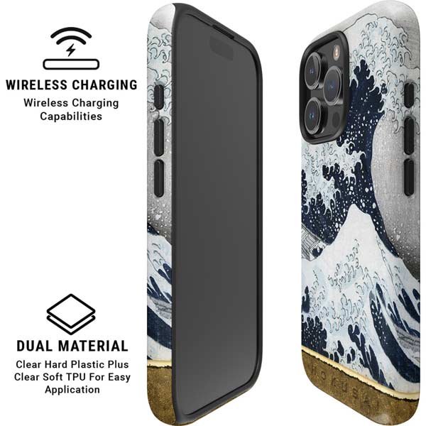 The Great Wave off Kanagawa by Hokusai iPhone 16 Pro Magsafe Impact Case
