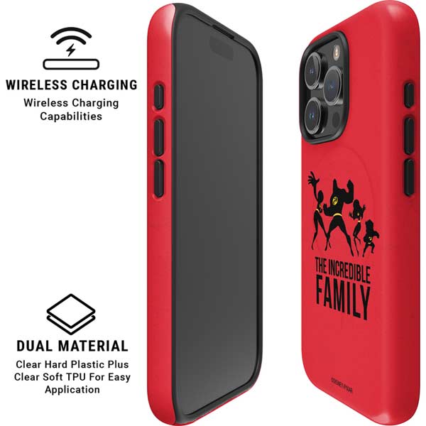 Disney The Incredibles Family Sillhouette iPhone 16 Pro Max Magsafe Impact Case