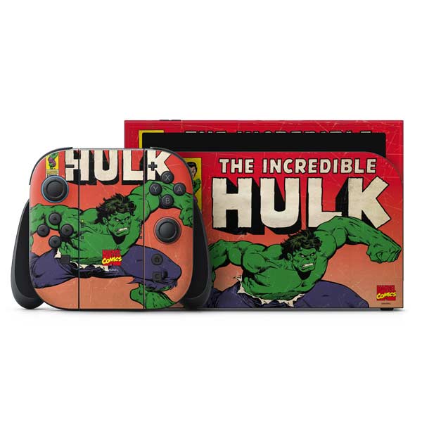 Marvel Classic Comics The Incredible Hulk Nintendo Switch 2 (2025) with Joy-Con Skin